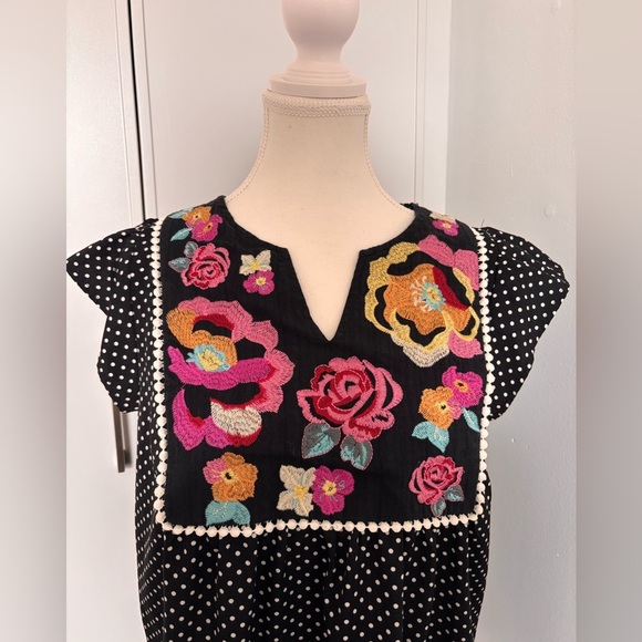 Savanna Jane Black and White Flutter Sleeve Sundress - Picture 4 of 8